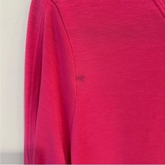 Athleta Fuchsia Hot Pink Long Sleeve Crewneck Athletic Top Women’s Size Medium - Picture 3 of 6